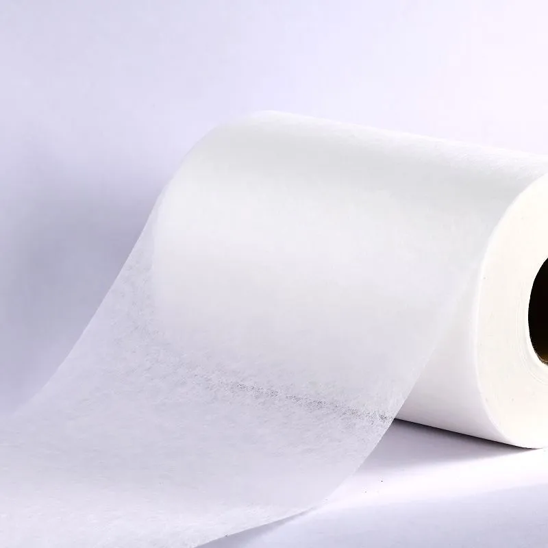 Tessuto non tessuto in poliestere bianco